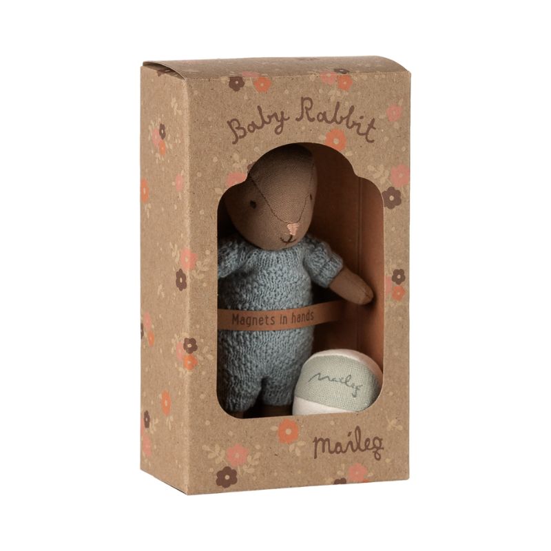 Harebaby med bold - Brun/blå