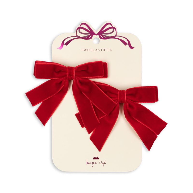 Julehårsløjfer 2- pak