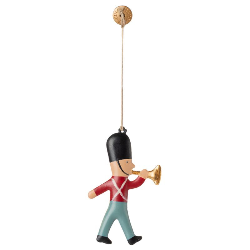 Juleophæng i metal - Garder med trompet