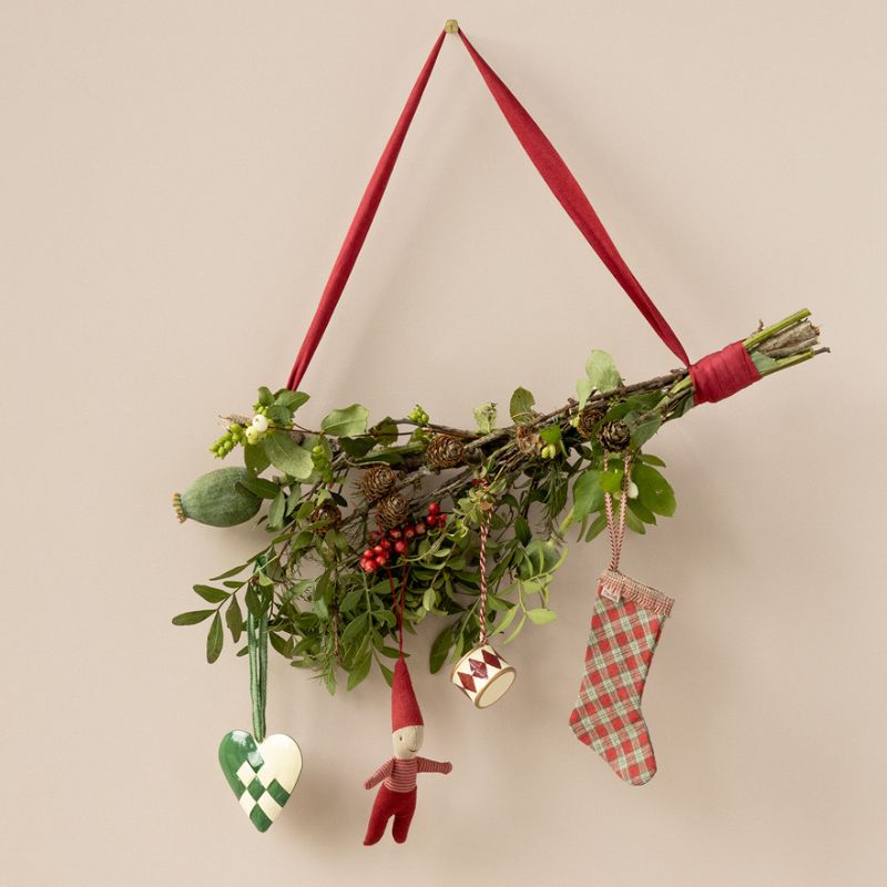 Juleophæng i metal - Tromme klassisk