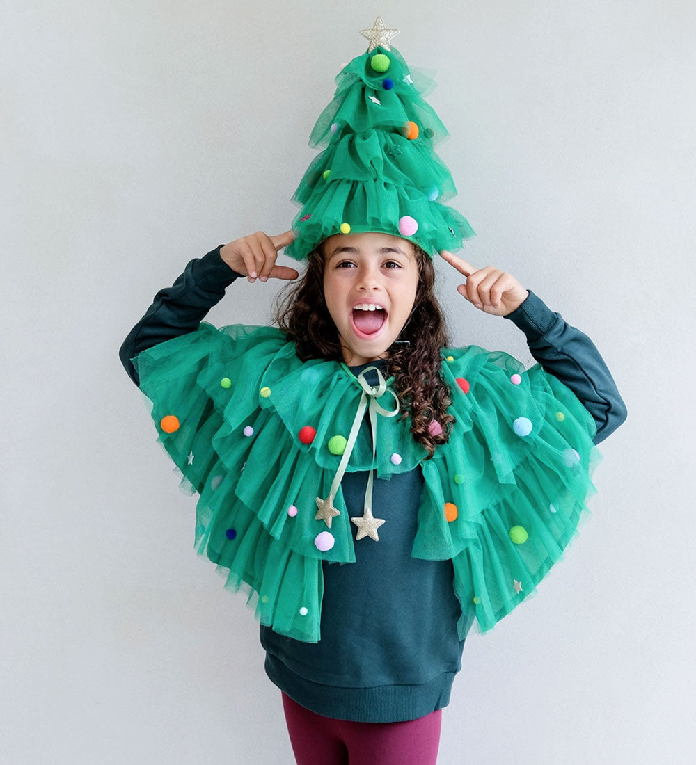 Juletræskappe grøn