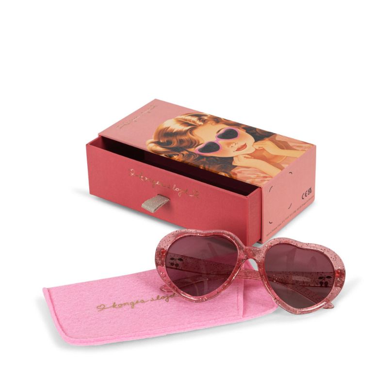 Solbriller til junior - Heart pink multi