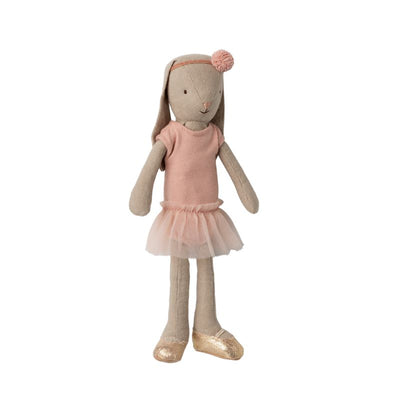 Kanin str.2 balletdragt og tylskørt - rosa