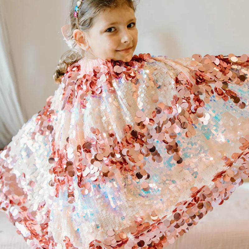 The 5th Avenue Pailletkappe - Pink (4-6 år)