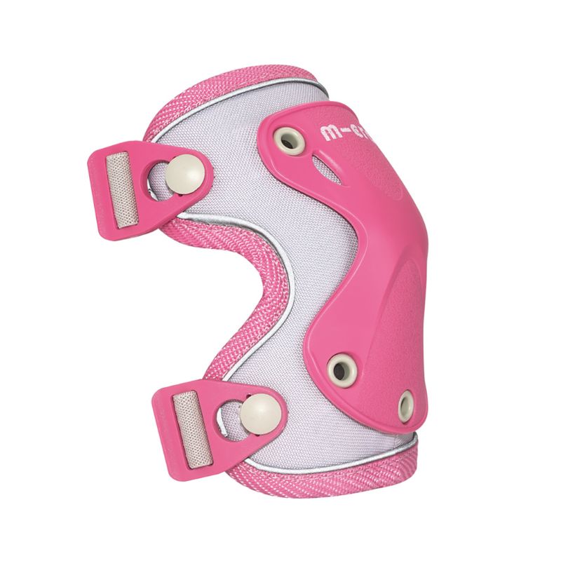 Knæ- og albuebeskyttere pink med reflekser