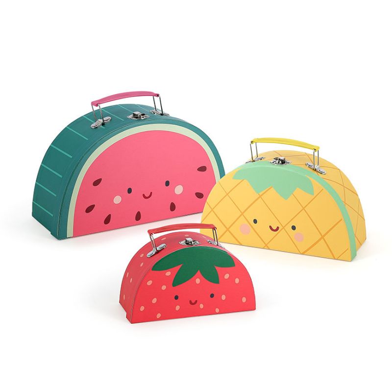 Kuffertsæt med frugter - 3 stk.