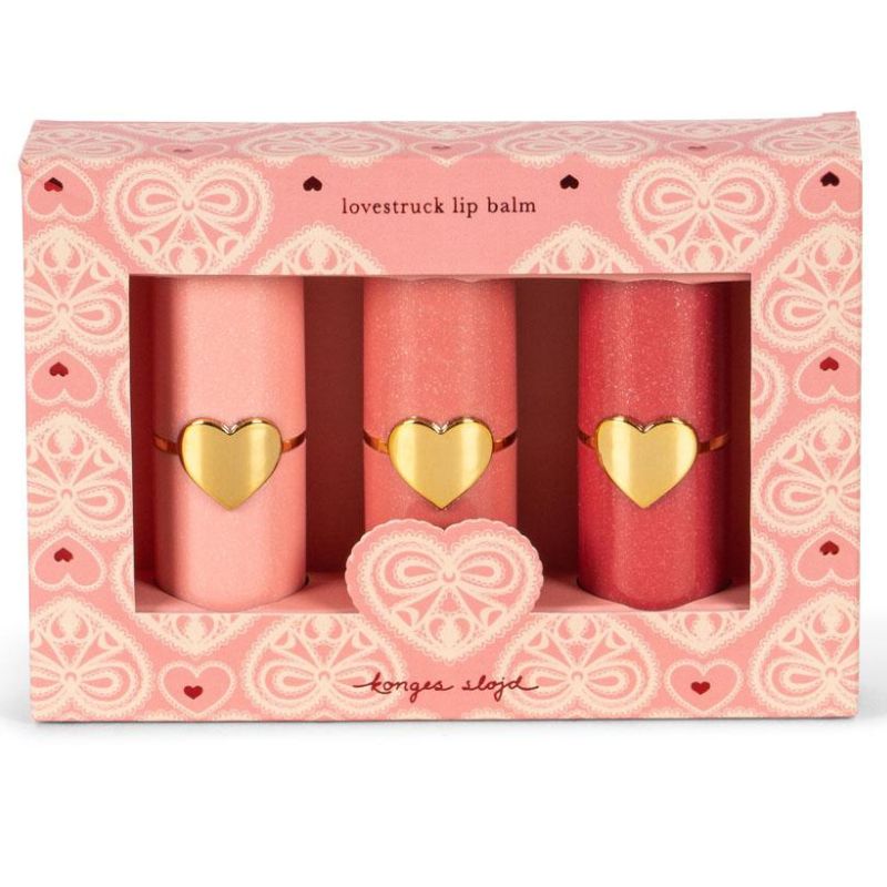 Læbepomade - 3 stk. med hjerter