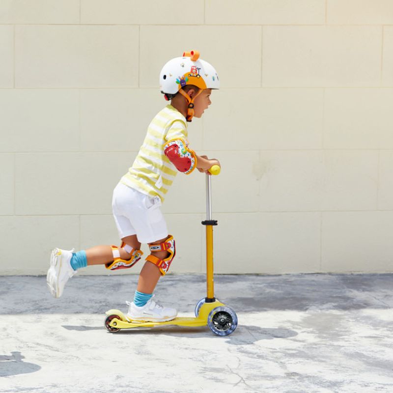 Mini løbehjul - gul