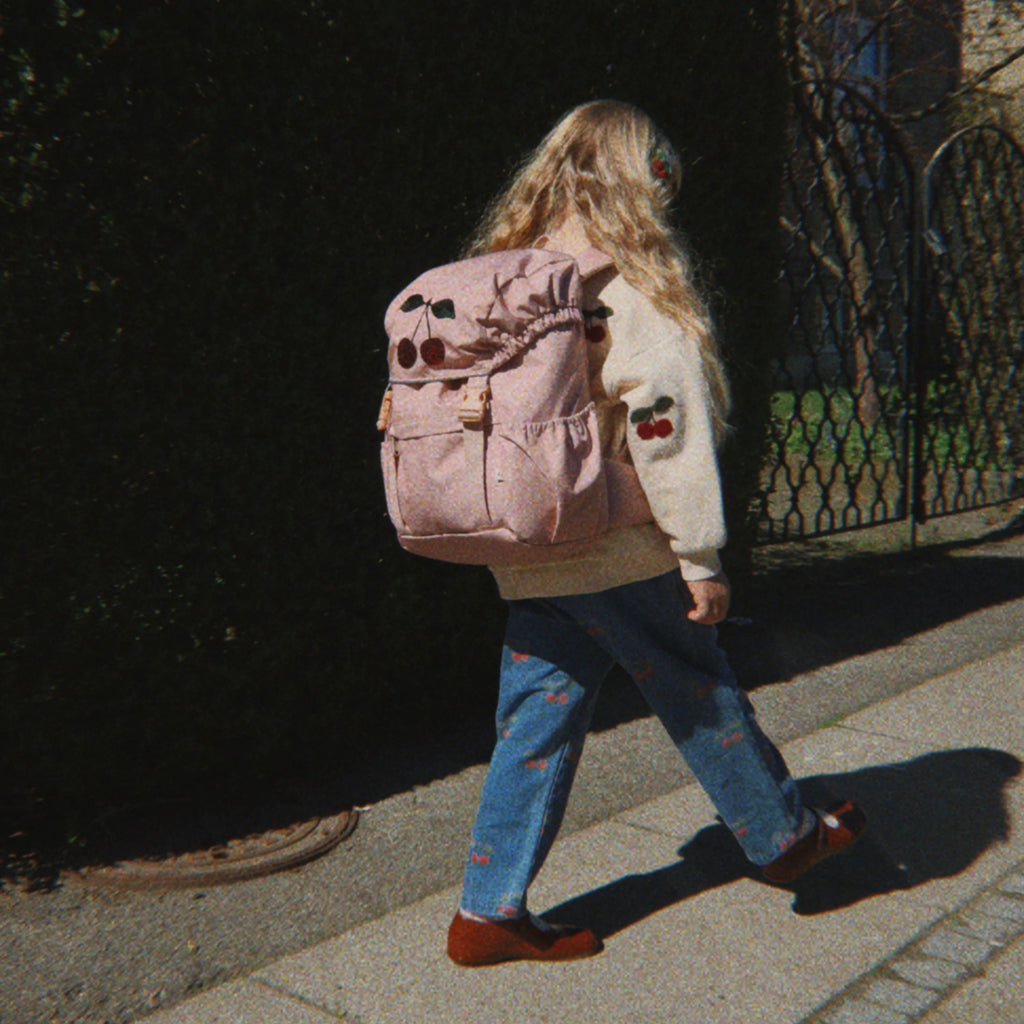 Clover skoletaske cherry