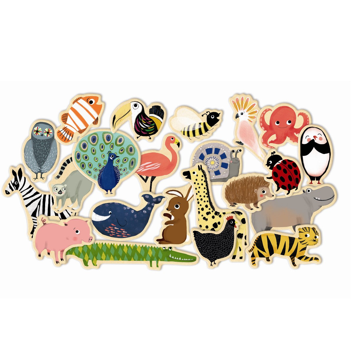 Magneter - Dyr 36 stk.