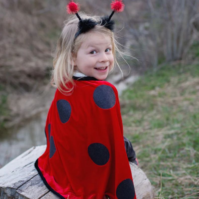 Mariehønekappe med hårbøjle (2-3 år)