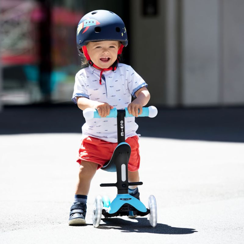 Mini2grow løbehjulsæt blå