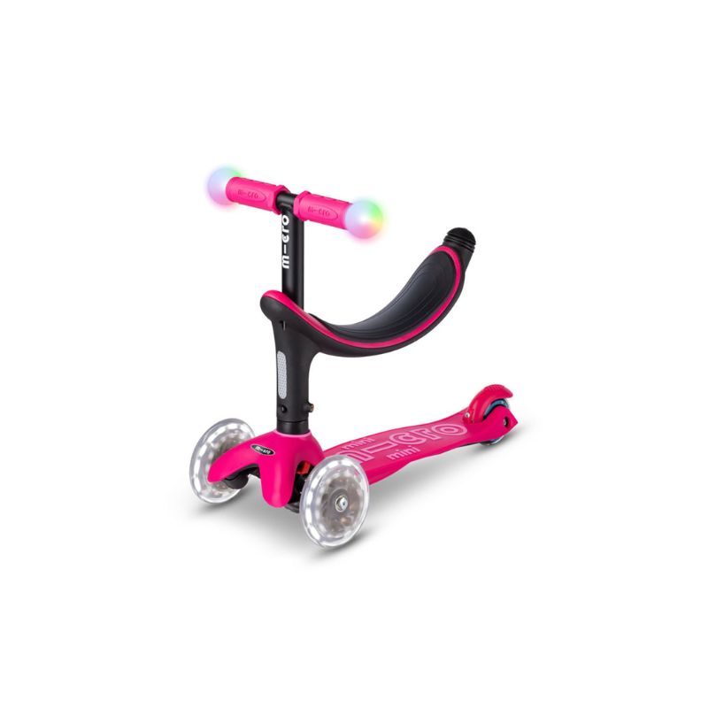 Mini2grow løbehjulsæt pink