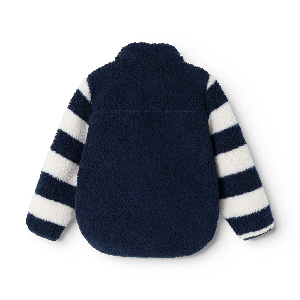 Noam pile jakke navy multi mix