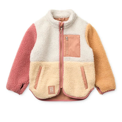 Nolan pile jacket - Apple blossom multi mix