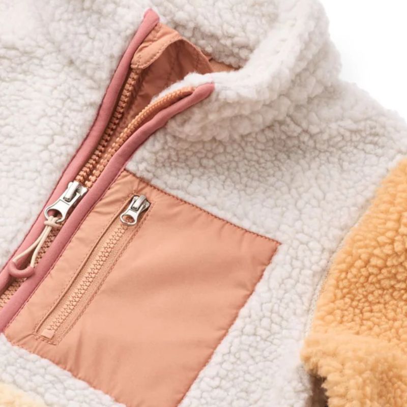 Nolan pile jacket - Apple blossom multi mix