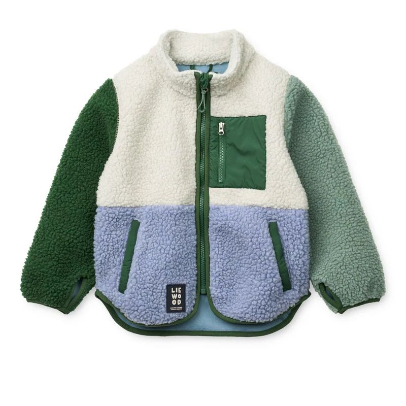 Nolan pile jacket - Dusty lavender multi mix