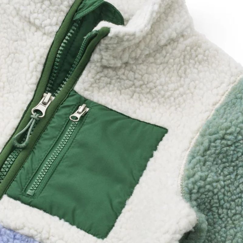 Nolan pile jacket - Dusty lavender multi mix