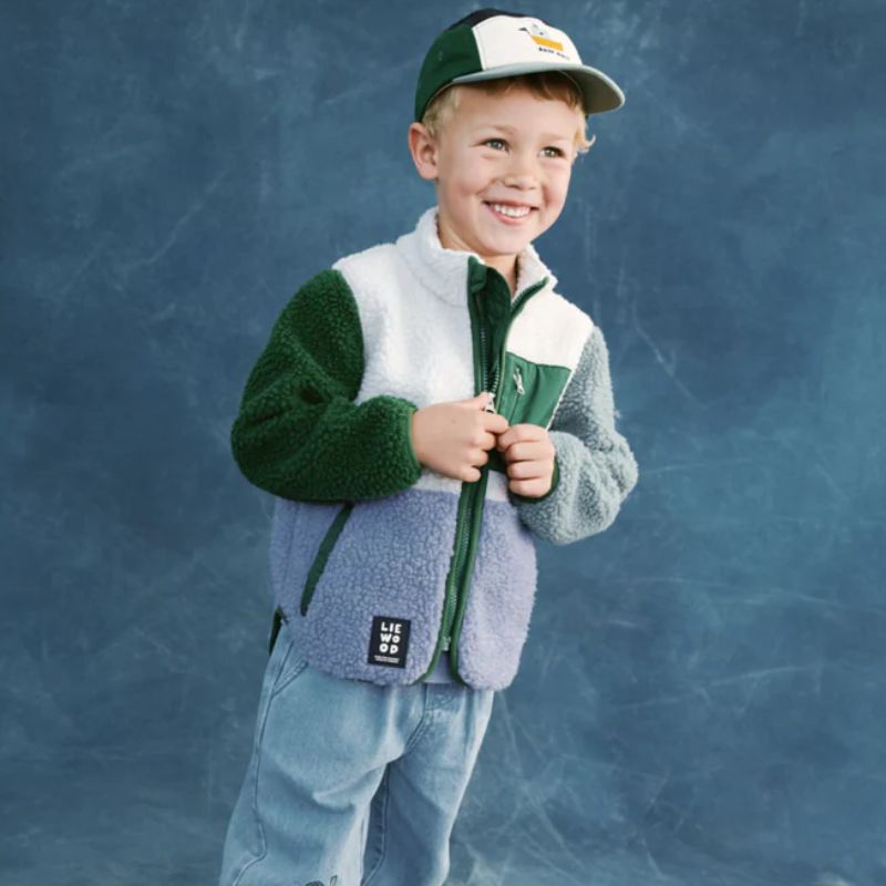 Nolan pile jacket - Dusty lavender multi mix