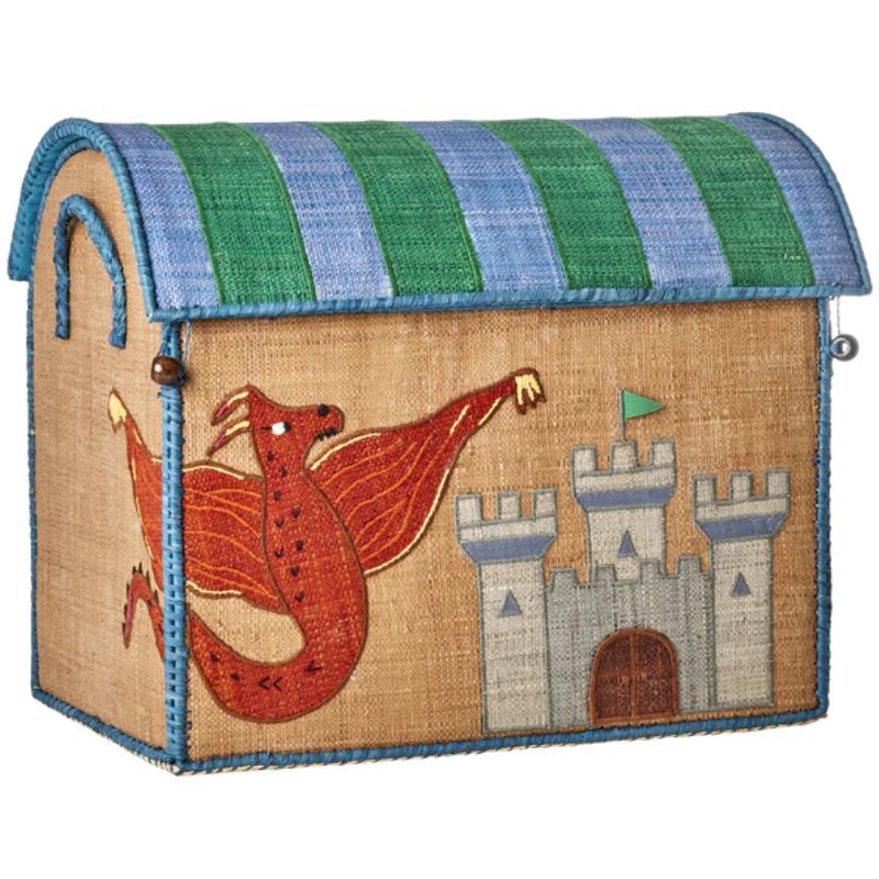 Opbevaringskurv med dragetema (medium)