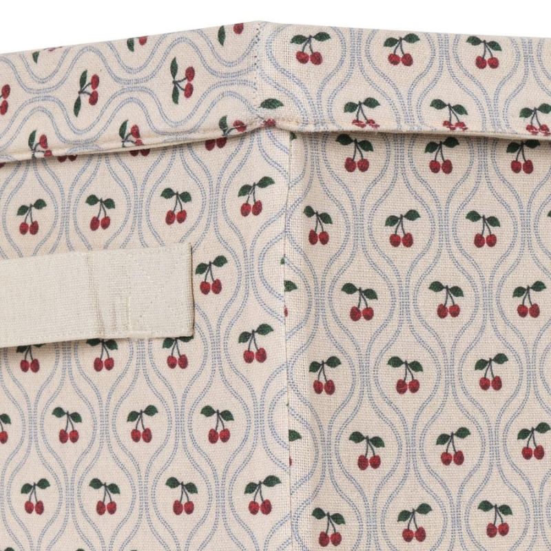 Lille opbevaringskasse sammenfoldelig - Cherry Motif