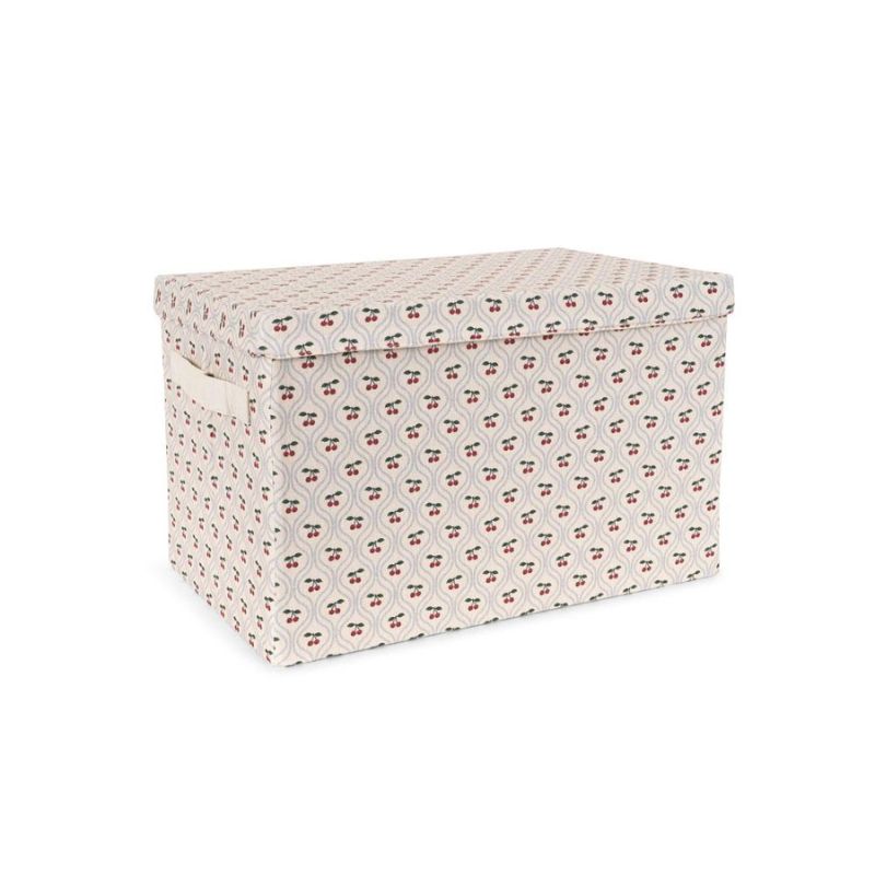 Lille opbevaringskasse sammenfoldelig - Cherry Motif