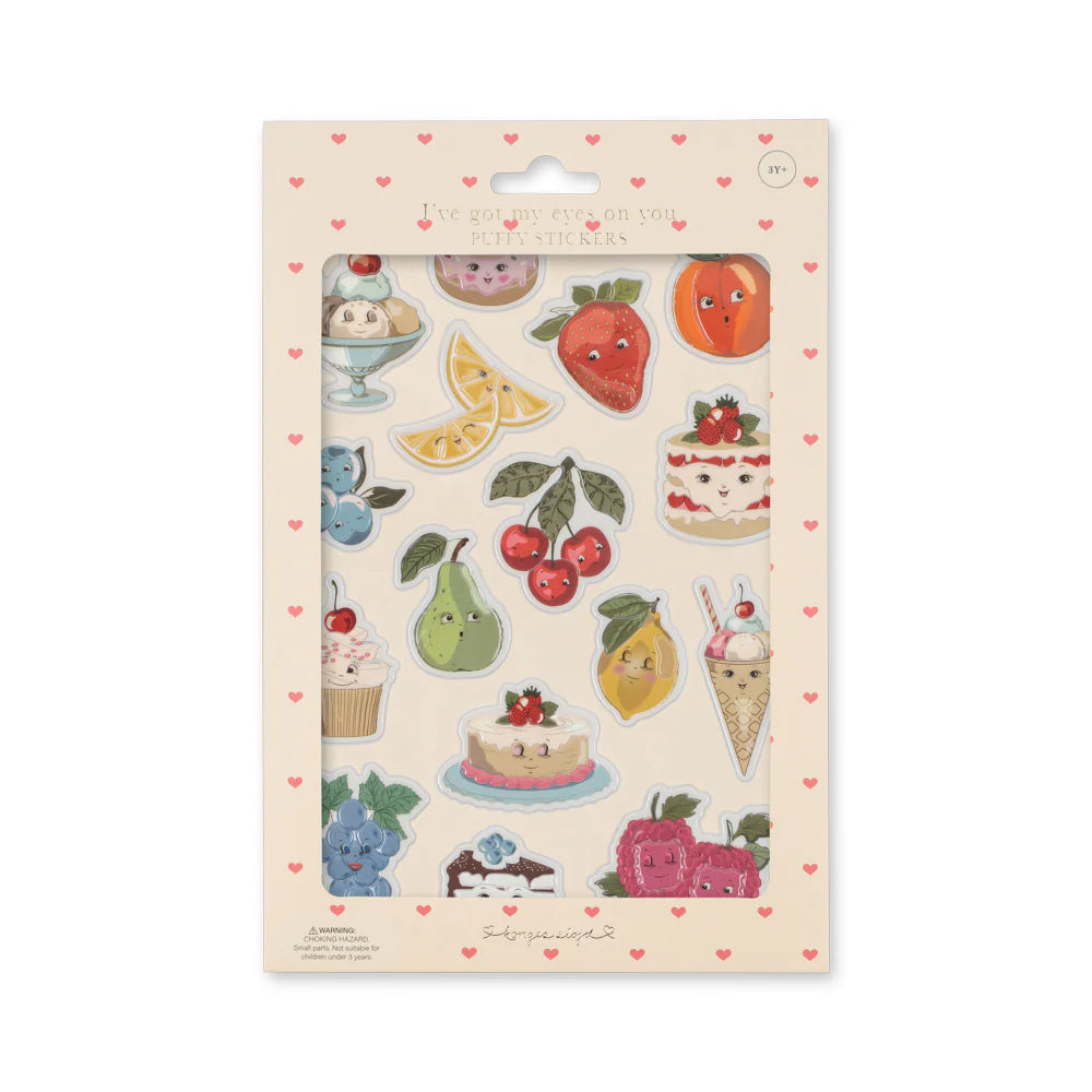 Puffy stickers - fruity