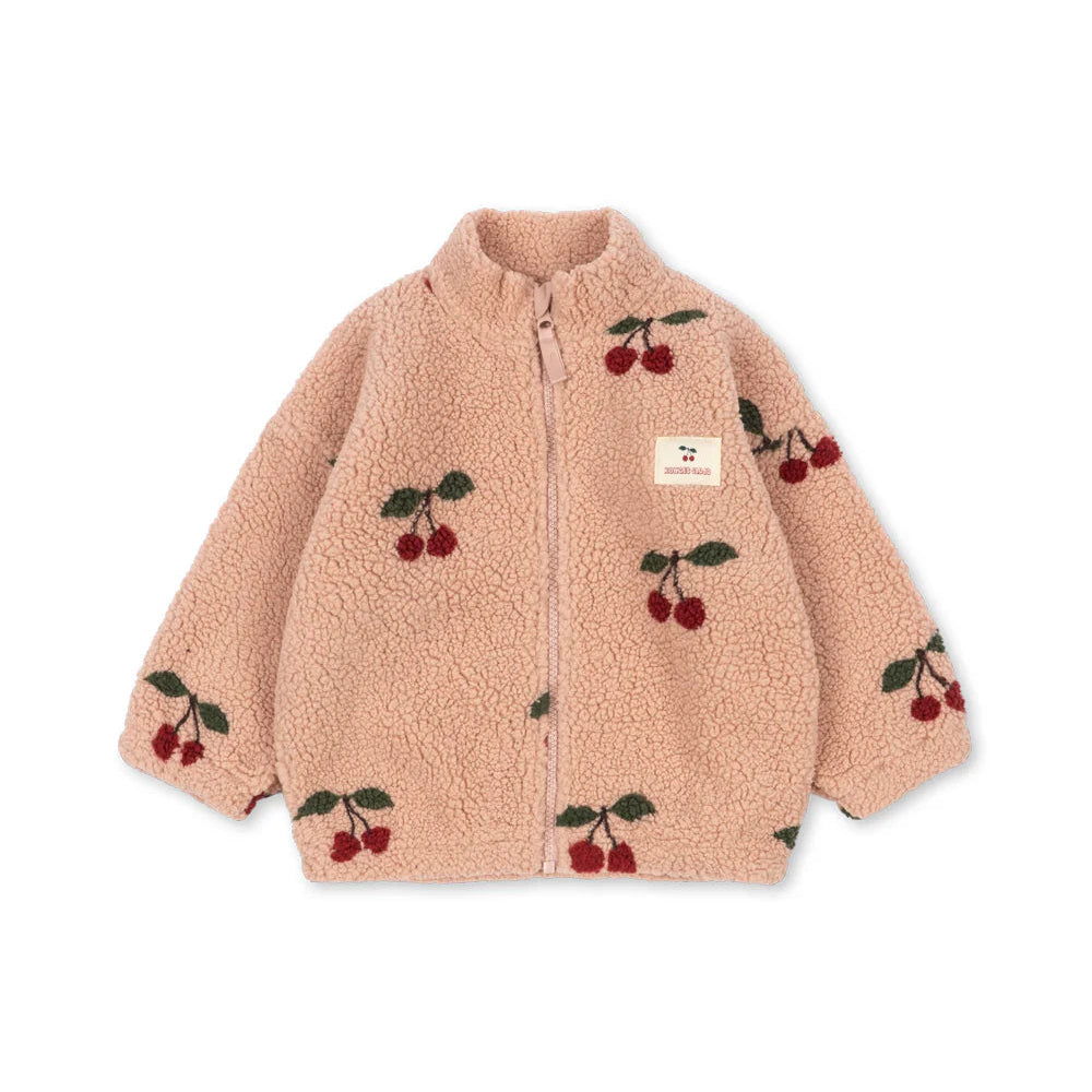 Jody teddy jakke - Ma grande cherise blush
