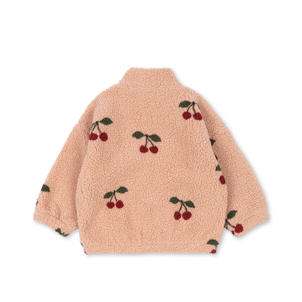 Jody teddy jakke - Ma grande cherise blush