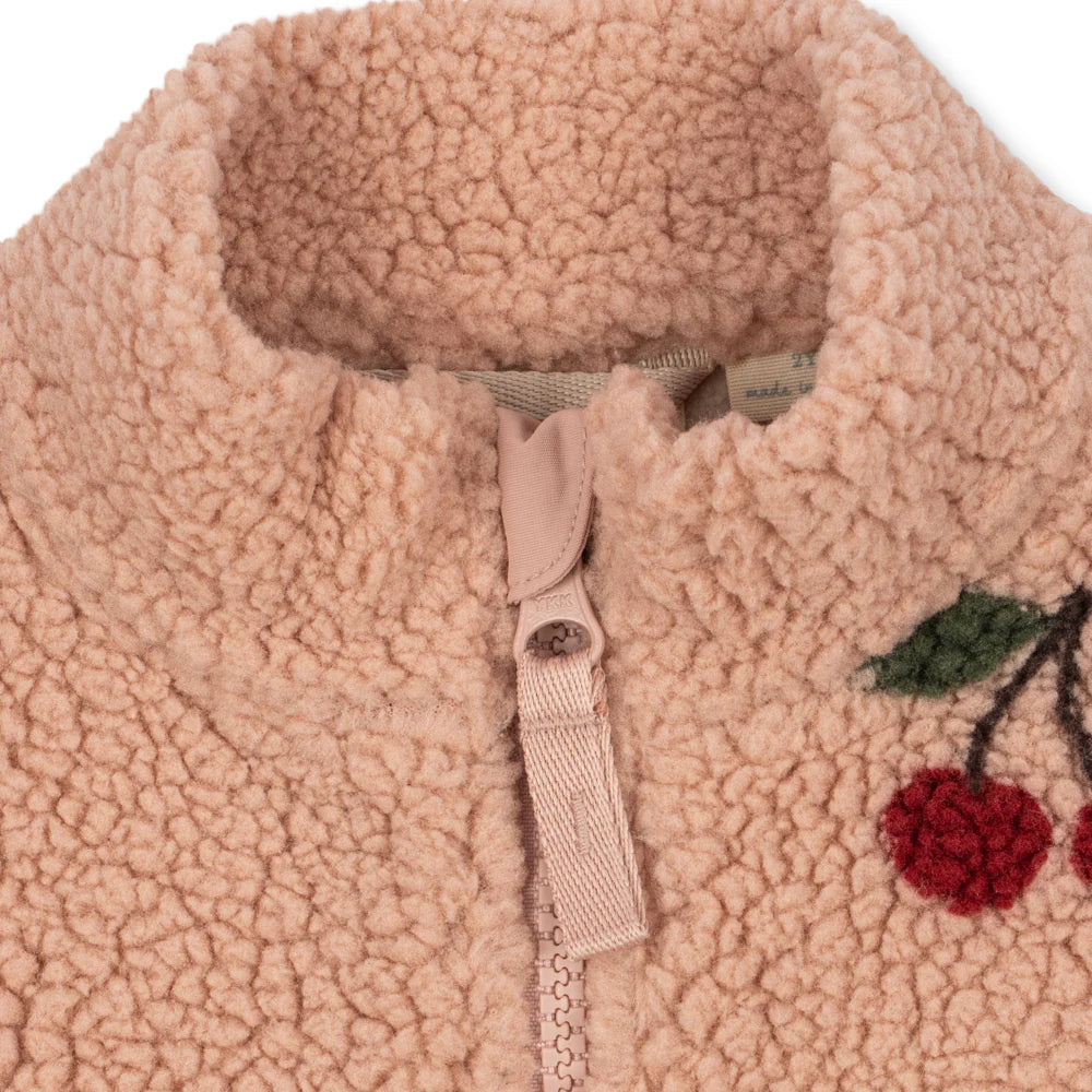 Jody teddy jakke - Ma grande cherise blush