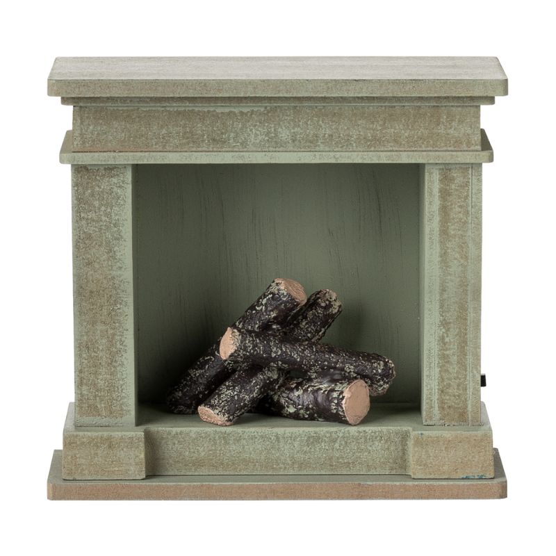 Pejs til miniature dukkehus - Støvet grøn