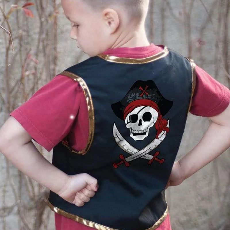 Piratvest med øjeklap (4-7 år)
