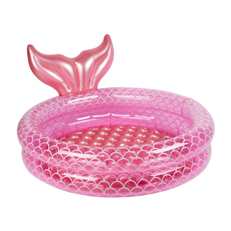 Badebassin havfrue pink
