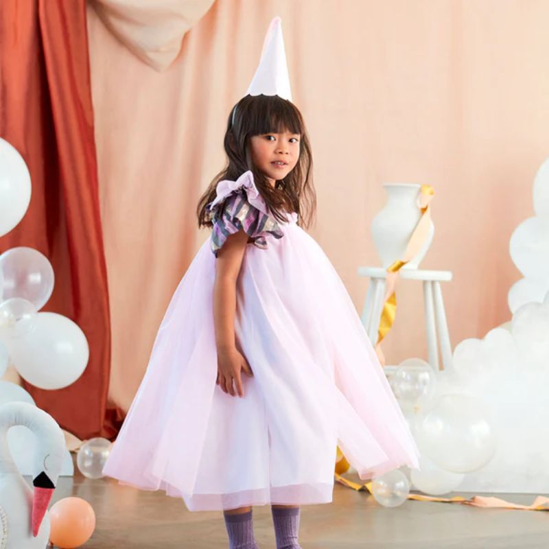 Prinsessekjole pink - 5-6 år