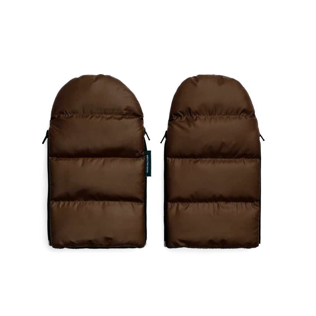 Østerbro barnevognshandsker - puffer chocolate brown