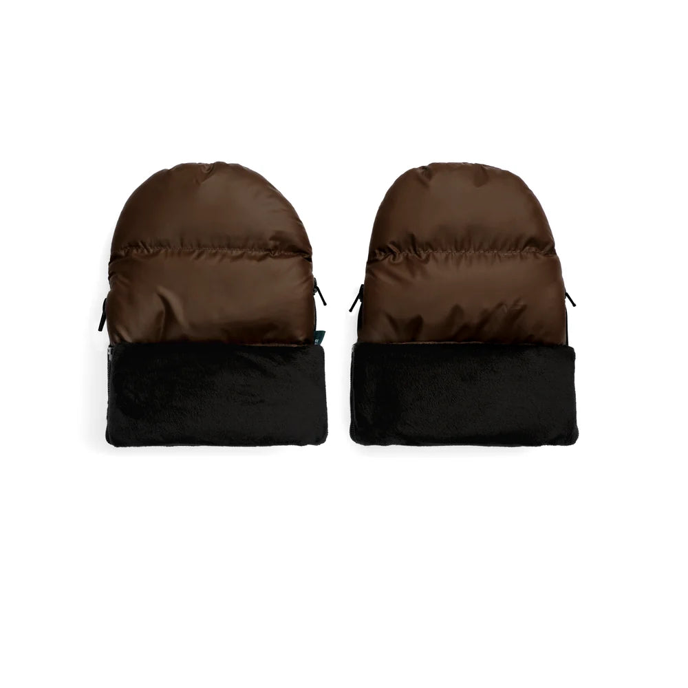 Østerbro barnevognshandsker - puffer chocolate brown