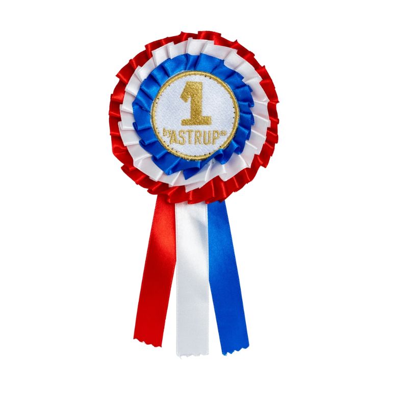 Roset til kæphest - Rød/Hvid/Blå