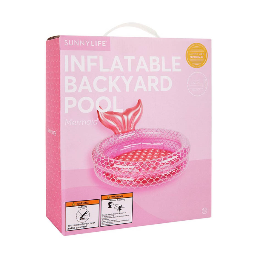 Badebassin havfrue pink