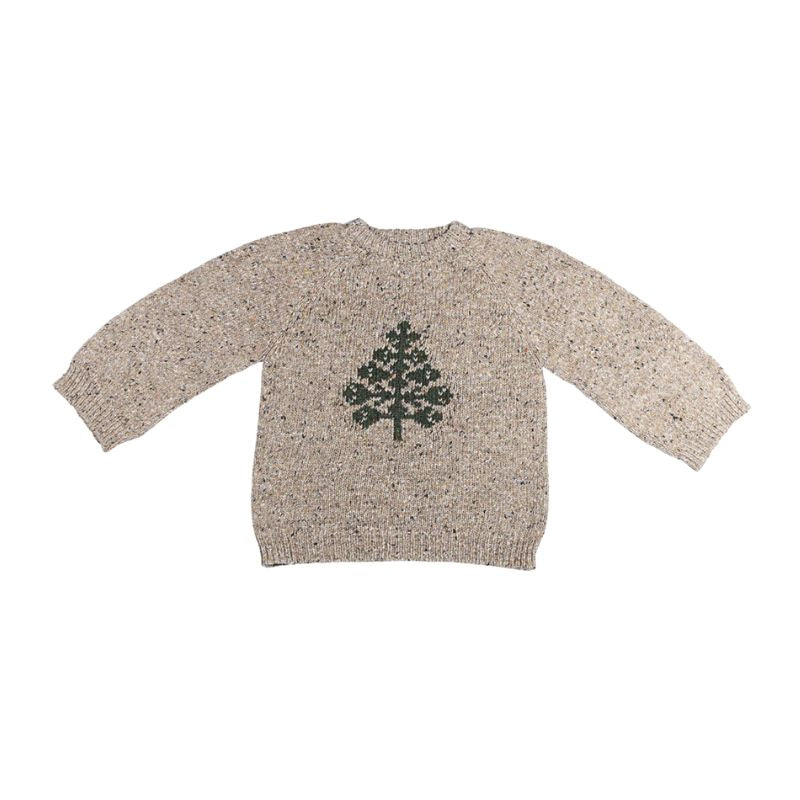 Strikket sweater - Juletræ