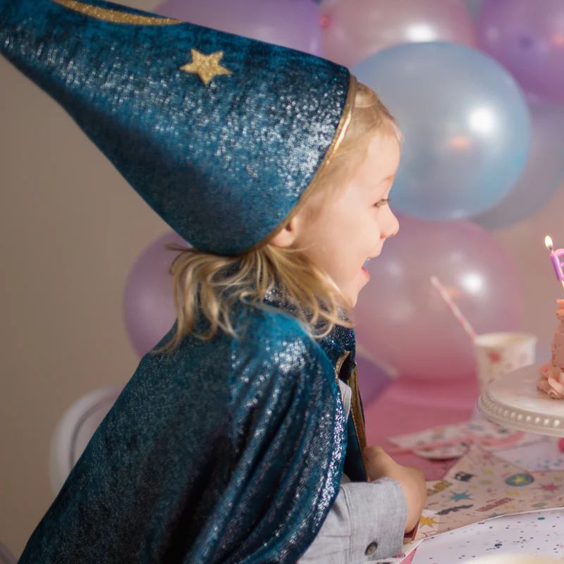 Starry night udklædningskappe med hat