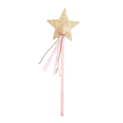 Stjernetryllestav pink med perlebånd