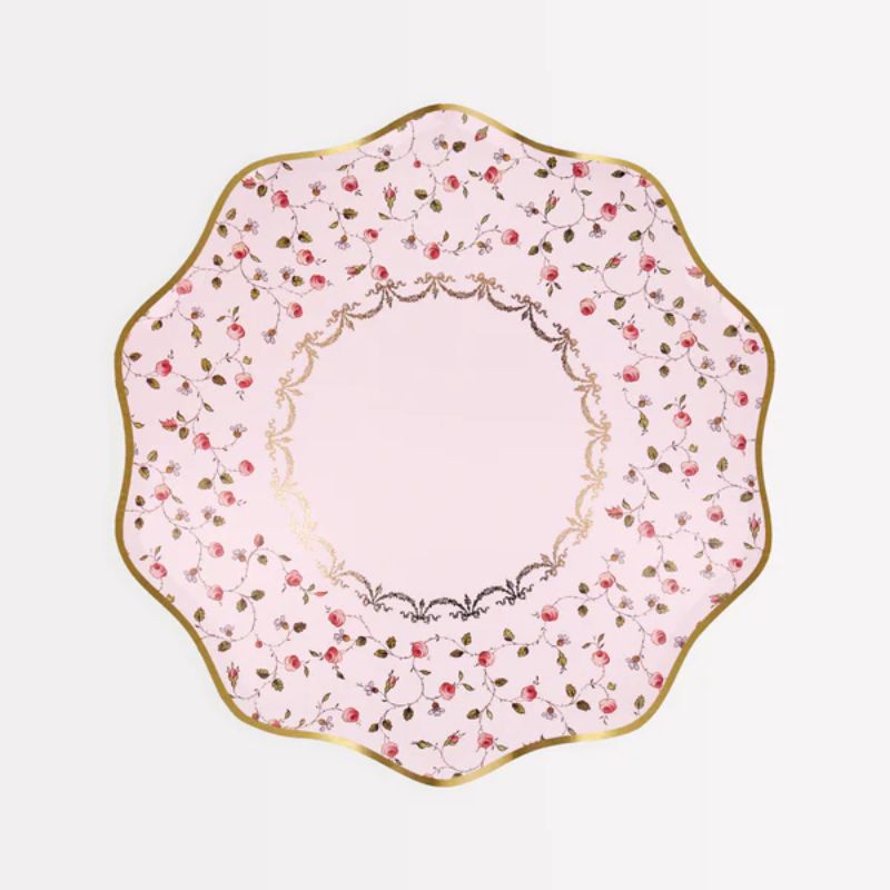 Tallerkner Ladurée med blomster - small