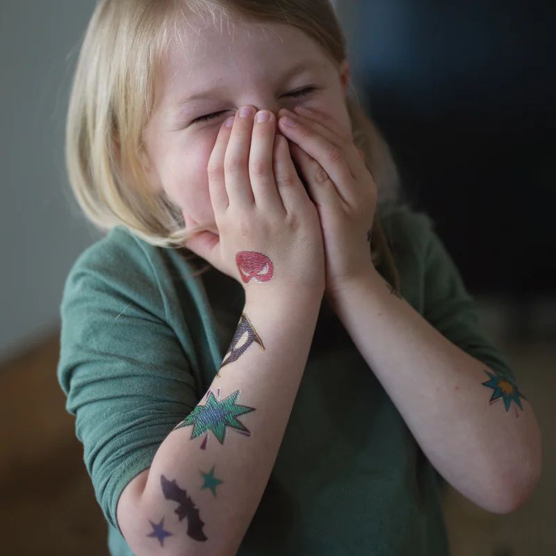 Tattoos 20 stk - Superhelteark