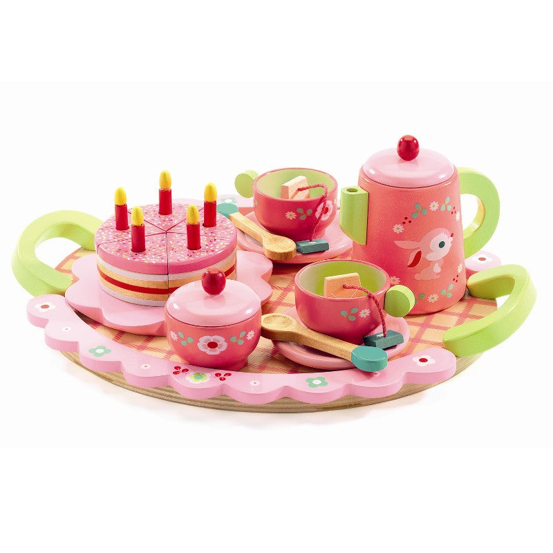 Tebakke med tilbehør - Lilli Rose