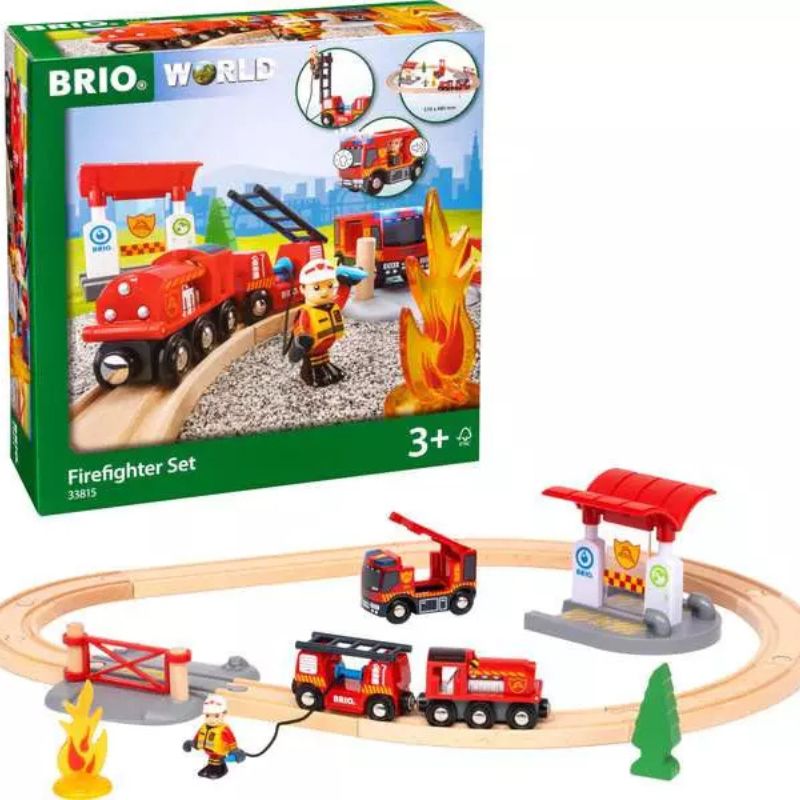 Togsæt med brandmandstema