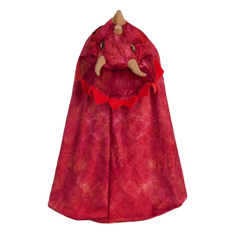 Triceratopskappe rød (4-6 år)