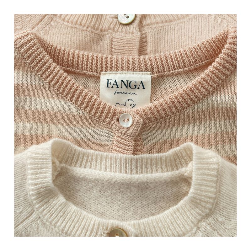 Fanga venti strik cardigan - Cameo rosa