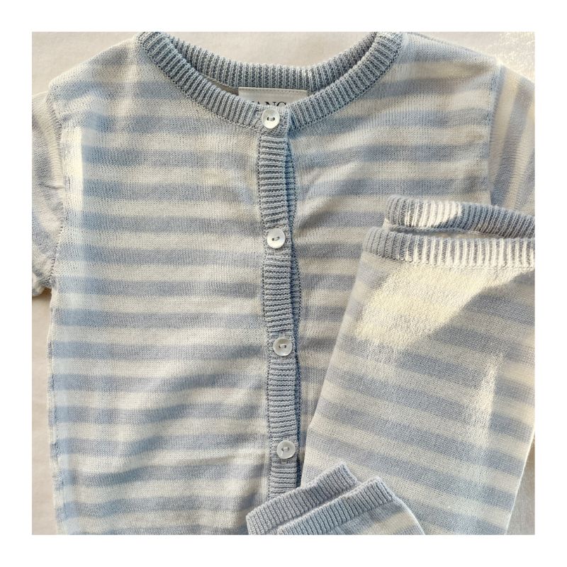 Fanga venti strik cardigan - Gray dawn