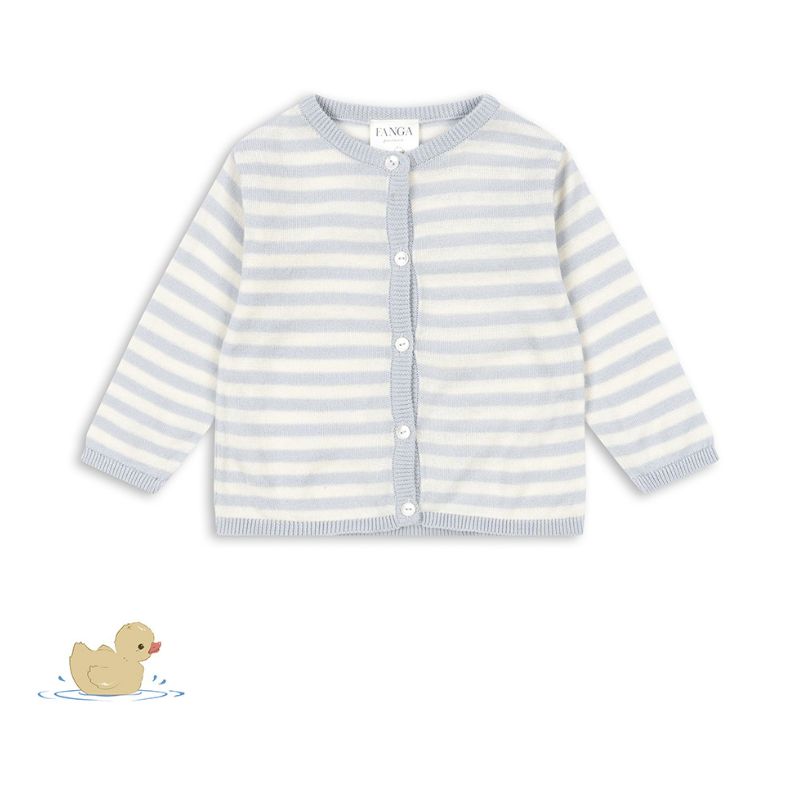 Fanga venti strik cardigan - Gray dawn