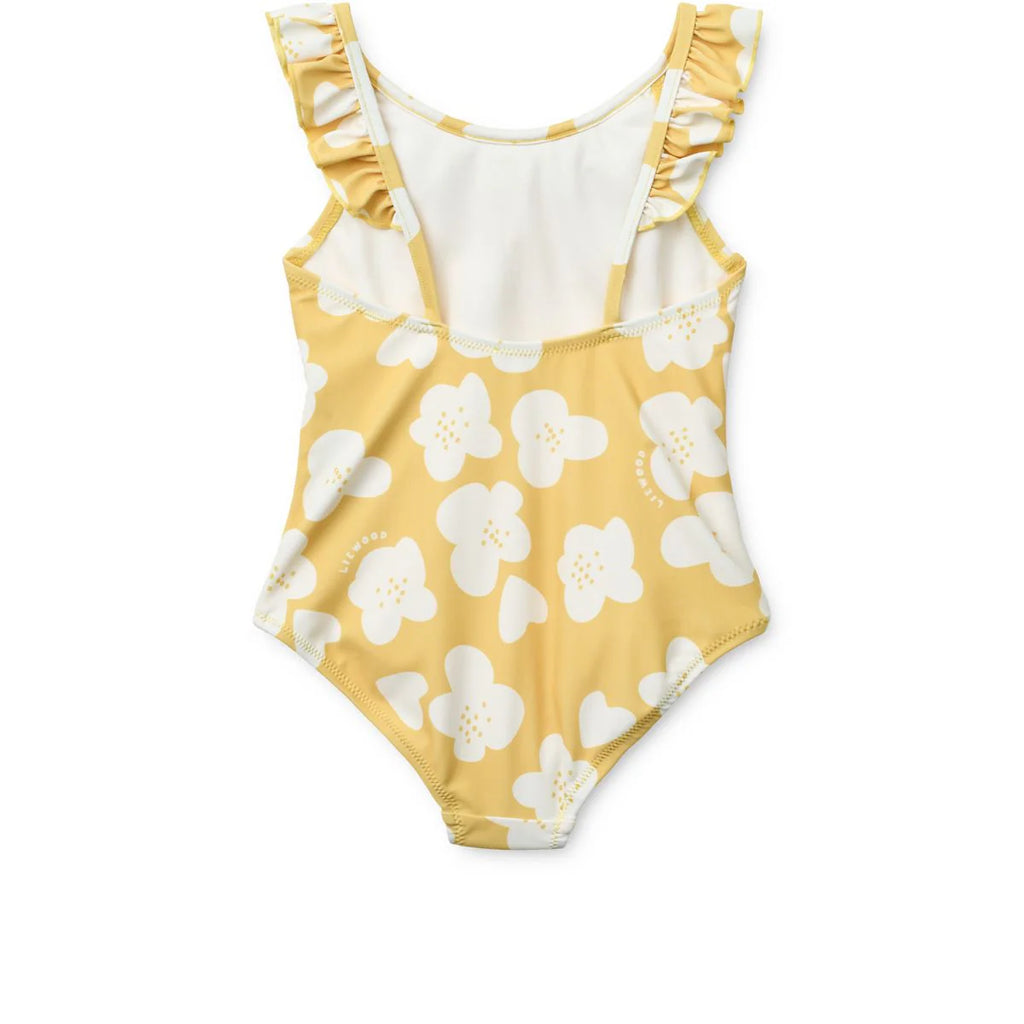 Kallie badedragt - Flower/ lemon yellow